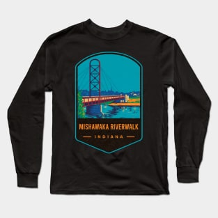 Mishawaka Riverwalk Bridge Long Sleeve T-Shirt